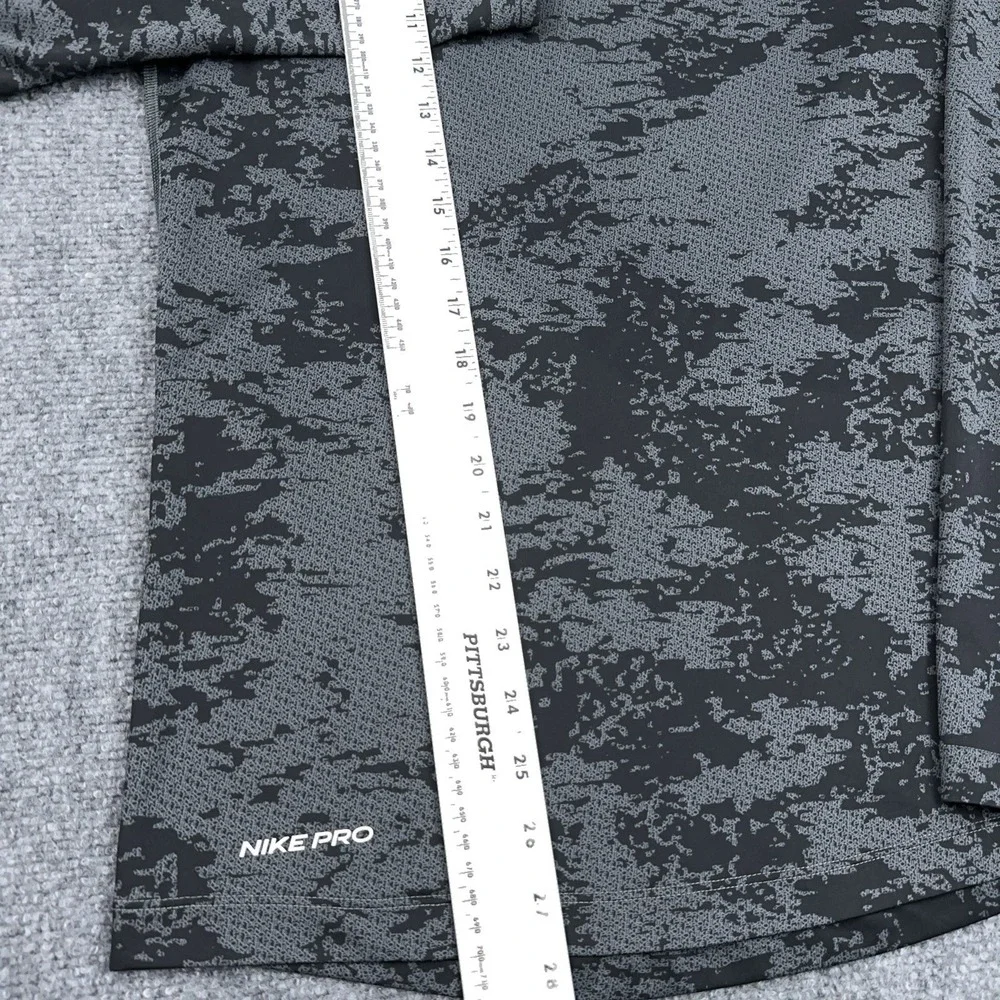 Nike PRO Training Long Sleeve Shirt Men's Small Slim Fit Camo AOP‎ Performance